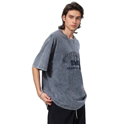 Cotton Acid Washed Boxy Fit Tee
