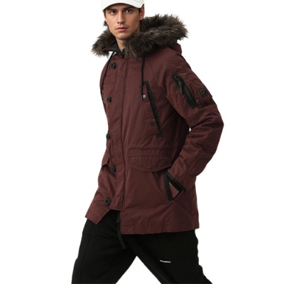 Men's Mid-Long Parka Jacket