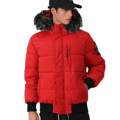 Men's Padding Puffer Jacket with Fur